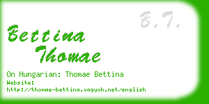 bettina thomae business card
